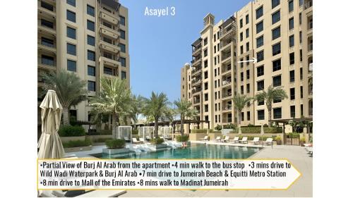 Umm Suqeim 3 Apartment | 1bd Partial Burj Al Arab View Prime Location