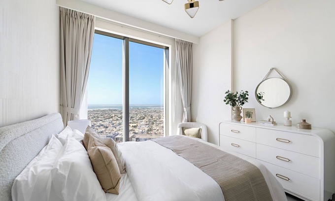 Madinat Zayed Apartment | 1BR 3802 Forte Tower 2