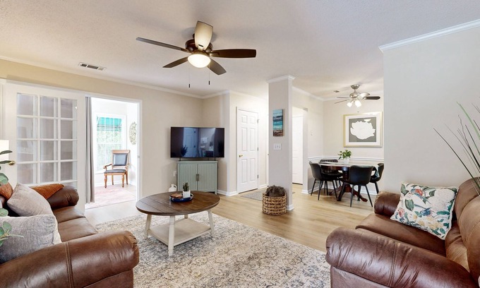 Vaught Condo | 1st floor condo with pool, tennis, close to beach & golf