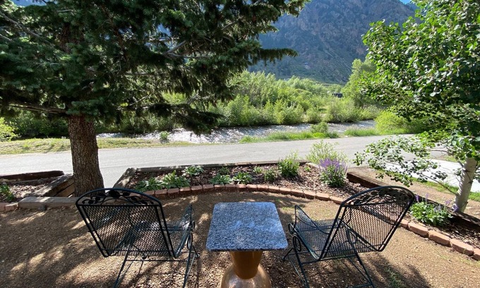 Georgetown Ski Chalet | 2/2 Chalet w/Office on the Clear Creek with Views! Balcony Bedroom Suite