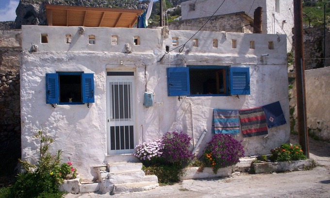 Ayios Stefanos House | 2-bedroom house in mountain village overlooking coastal resort of Makrigialos