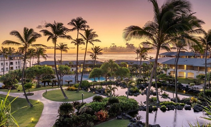 Koloa Apartment | 2 Bedroom ocean view suite balcony in resort southernmost tip of Kauai, Hawaii