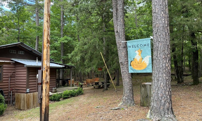 Board Camp Cabin | 2 furnished cabins on unique fenced property close to Wolf Pen and Fourche Mt