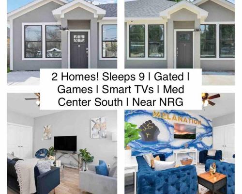 Southeast Houston House | 2 Homes*Sleeps 9*Gated Parking* Near NRG