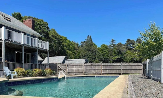 Buzzards Bay House | 2 Mins to Beach + Heated Saltwater Pool, Views!