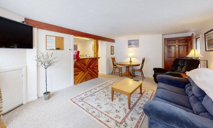 Rochester Apartment | 2-story riverfront apt with mountain views, firepit, 2 canoes, hammock, & AC