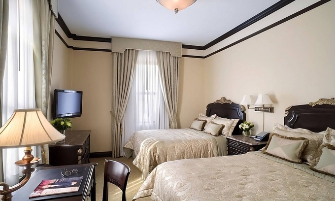Central Park West Hotel | 2 Superior 2 Double Beds at The Lucerne Hotel, Rooftop Dining!