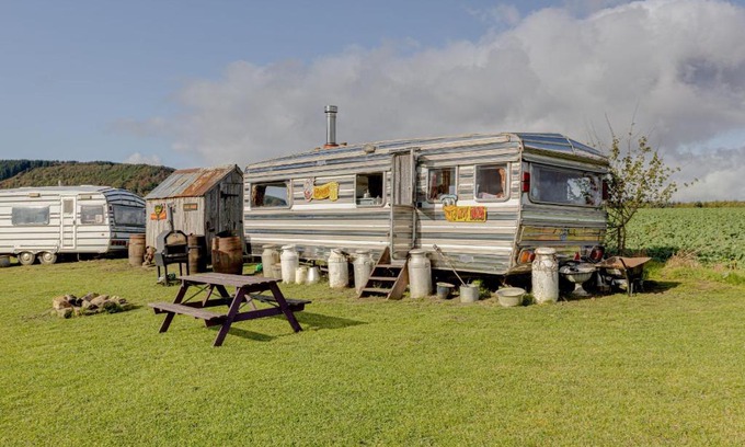 Scarborough House | 2 x Double Bed Glamping Wagon at Dalby Forest