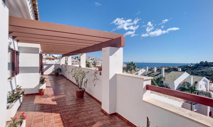 San Roque Apartment | 2253-Amazing penthouse, huge terrace, golf view