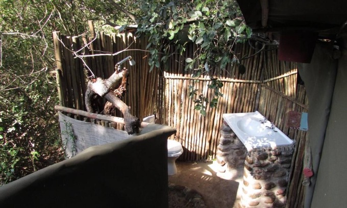 Thorny Bush Game Reserve Cabin | 3 bed bush-tent under 3 trees, for couple plus chaperone Free lion hyena sounds