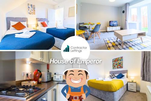 Peterborough House | 3 Bedroom Contractor House By Your Lettings Short Lets & Serviced Accommodation Peterborough With Free WiFi and Parking