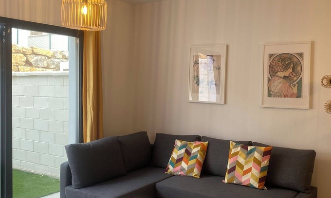 Benajarafe House | 3-bedroom townhome in amazing Benajarafe with AC, WiFi