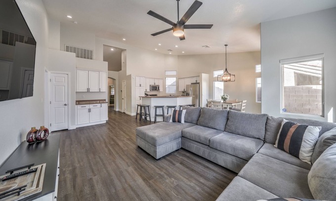 Rhodes Ranch House | 3-bedroom townhome in Las Vegas with home office and garage