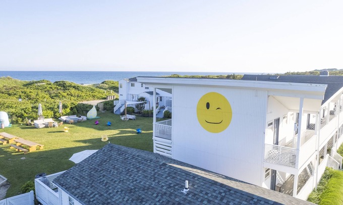 Montauk Hotel | 3 Hero Double Oceanside, Hero Beach Club, Beachfront Stay, Outdoor Fire Pits