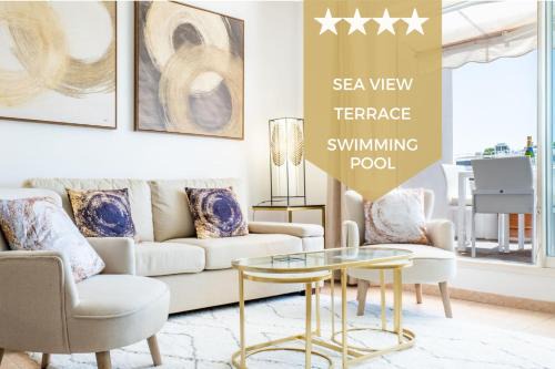 Pointe Croisette Apartment | 3-Room Luxury Apartment with Pool and Sea View Steps from the Beach