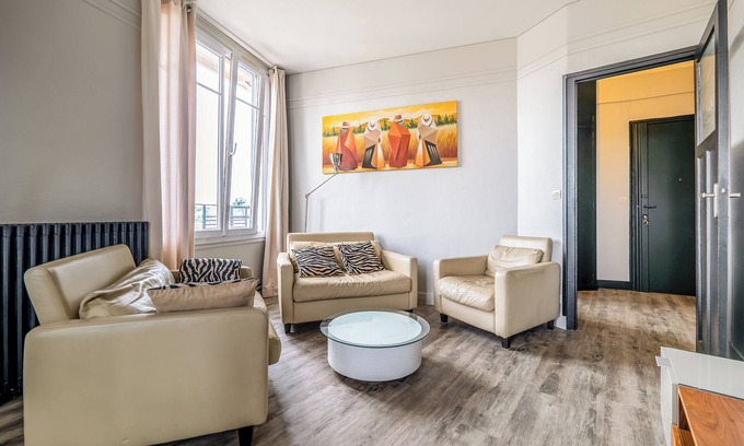 Cachan Apartment | 3 Rooms 45m², quiet, 50m RER B & amenities, 15 min PARIS EXPO 2024