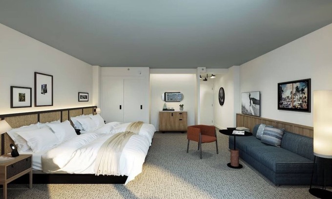 Diamond Head - Kapahulu - St. Louis Hotel | 3 Units, Luxe Connecting Suite with Lanais and Sleeper Sofa, Romer House Waikiki