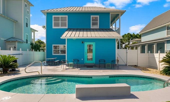 Village of Sugar Beach House | 30A Beach House Seagrove Escape, Private Pool, Beach, Pet Friendly, 4 Bikes Incl