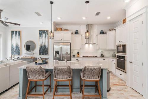 Panama City Beach House | 30A Top Rated! Heated Resort Pool+Golf Cart+Bikes+Bunks+Beach Gear