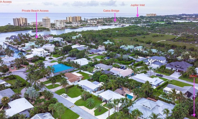 Jupiter Apartment | 3BR/3.5BA w/Private Intracoastal Beach Access, Hot tub, & Pool