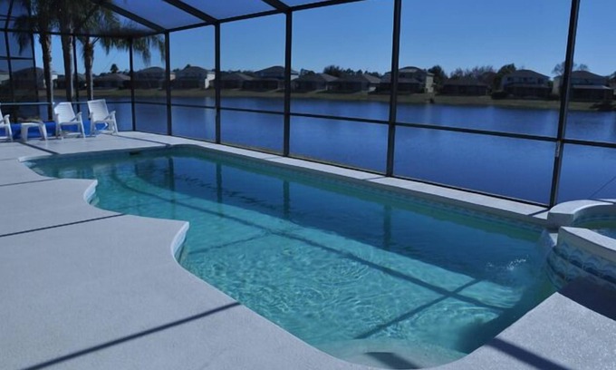 Sunset Lakes House | 4 Bed,3.5 Bath, 2 Masters Sf Pool/Kiddie Pool, Lakeside