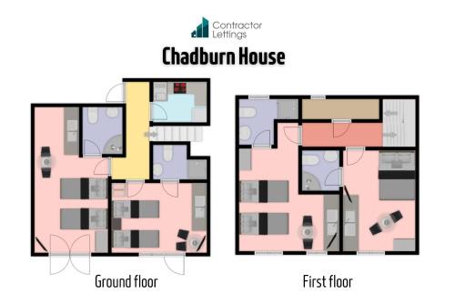Newborough House | 4 Bedroom 4 Bathroom Contractor House with Secure Locks on Each Bedroom Managed by Your Lettings Short Lets & Serviced Accommodation Peterborough including FREE Parking and WiFi