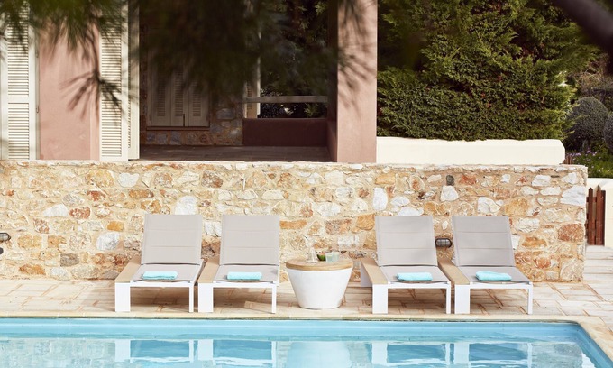 Finikas Villa | 4 bedroom Family Villa with shared Pool & Sea View