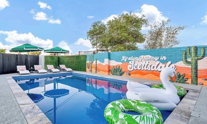 New Papago Parkway House | 4BD Heated Pool, Hot Tub, Putting Green