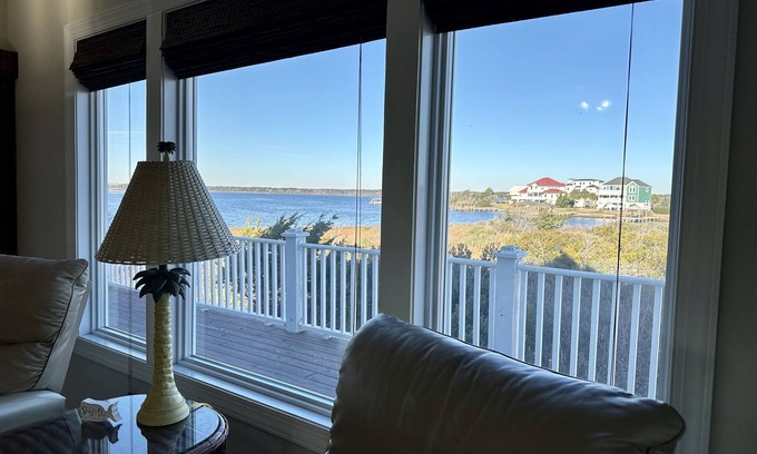 McCutcheon Field House | 4bed N Topsail Sound front home, Ocean Views, pool