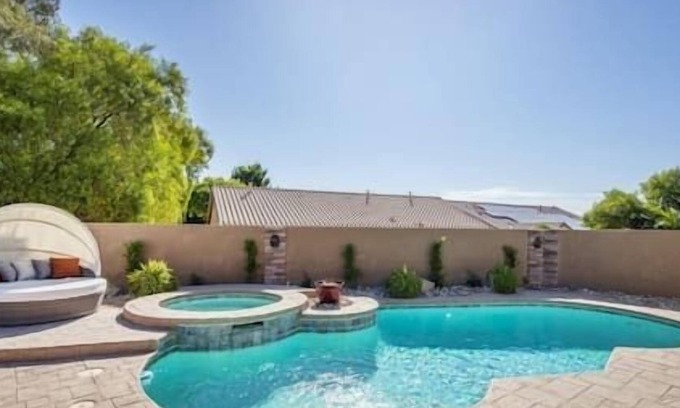 North Las Vegas House | ❤️4BR Vegas Oasis w Pool, Spa, Outdoor Kitchen!