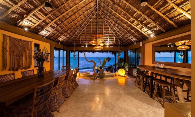 Ek Balam Village Villa | 5 bedroom oceanfront villa rental - Tulum, Riviera Maya