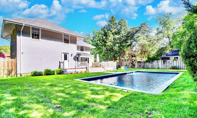 Westhampton Beach House | 5 Bedrooms! 4 Min to the Beach! HEATED POOL!