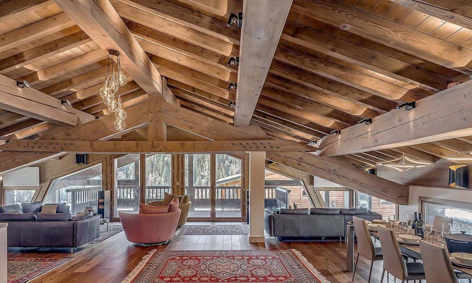 Les Brevieres Ski Chalet | 5* Duplex 250m², jacuzzi, sauna, parking, 5 bedrooms