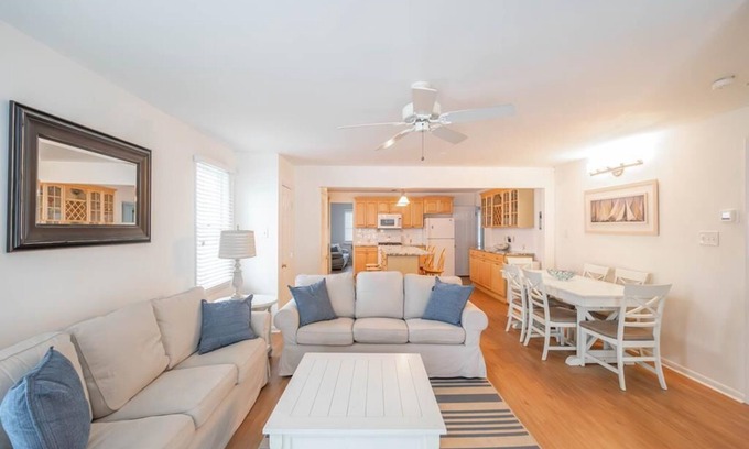 Dennisville House | 5 houses from the beach! This charming first floor unit offers the ultimate coastal living experience!