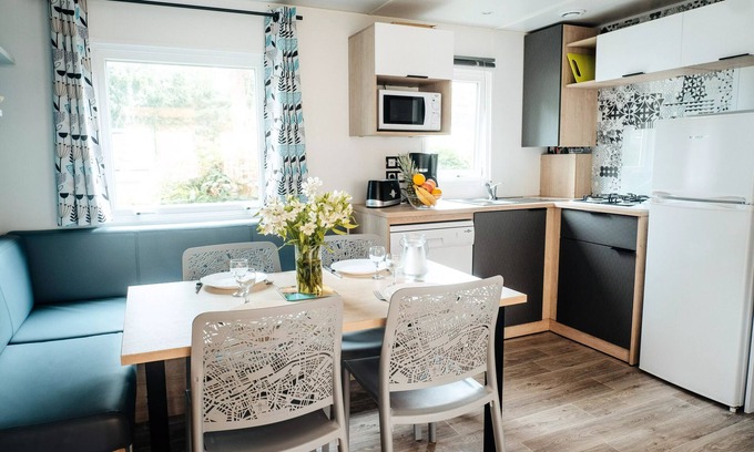 Mezos House | 5-Zimmer-Mobilheim für 10 Personen, klimatisiert