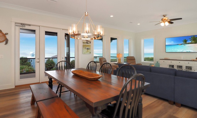 Seagrass House | 5BR, Beach View, Elevator, Comm Pool, North Cape