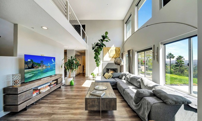 Canoga Park House | 5BR Home with Tranquil Hilltop View + Hot tub, Centrally Located to LA