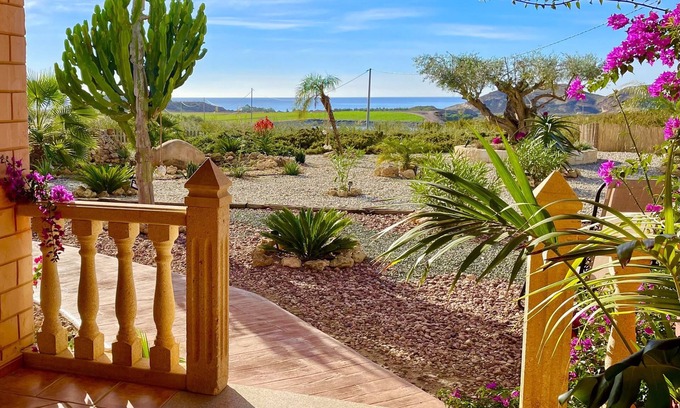 Majada del Moro Villa | 5mn Beach, Swimming pool, Sea view, Exotic garden, Air-conditioned, Ideal for families.