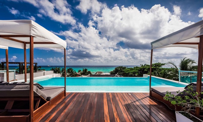 Playacar Fase I Villa | 8 bedroom abode just steps away from the idyllic white sandy beach and tranquil turquoise water!