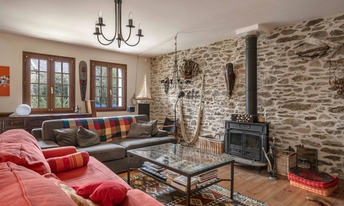 Sarzeau Ski Chalet | 800m from the beach, family house for 7