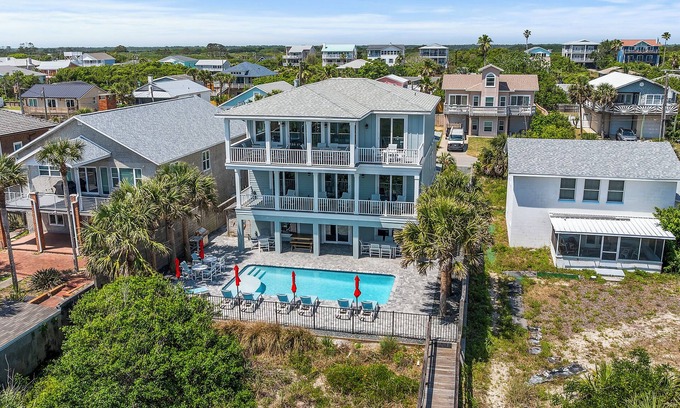 Butler Beach House | 8BR LUXURY OCEANFRONT, 8 KING SUITES, LARGE HEATED POOL, FOOSBALL!