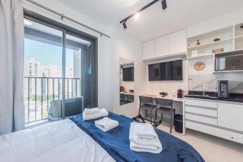 Campo Belo Apartment | 903 - Studio moderno e completo em Campo Belo