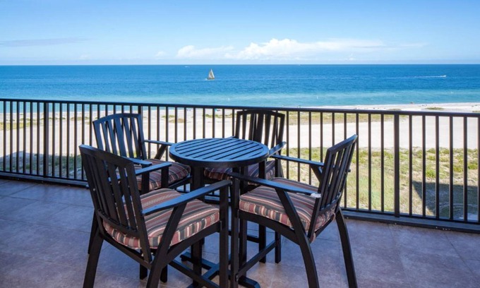 Sand Key Condo | A "10" on 10 - Beachfront Condo w/180° Views of the Water & Private Balconies