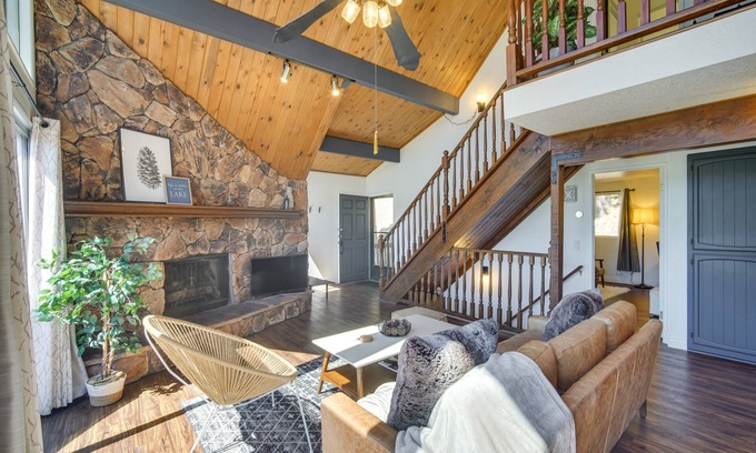 Blue Jay Cabin | A-Frame Cabin w/ Game Room, Mtn Views, & Grill!
