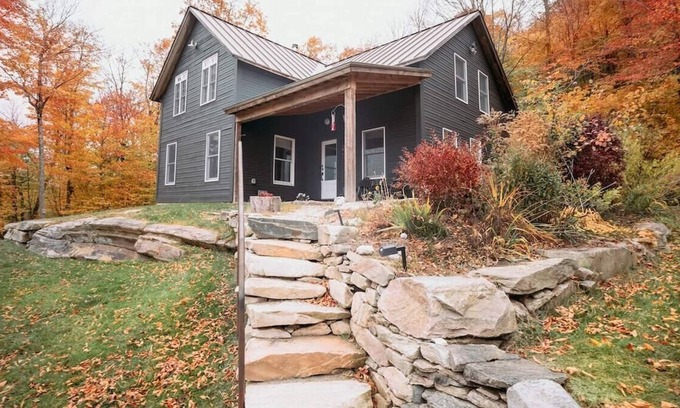 Andover House | A secluded, mountainside luxury retreat in Andover, Vermont