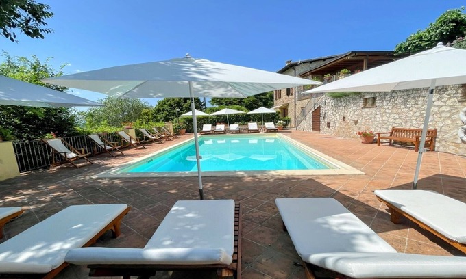 Spoleto Villa | A two floor detached house with a patio/terrace & a large garden