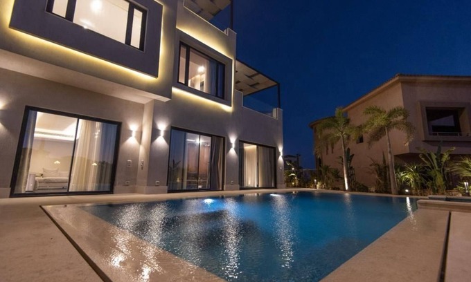 6th of October City Villa | A wonderful stand alone villa with swimming pool in Palm Hills