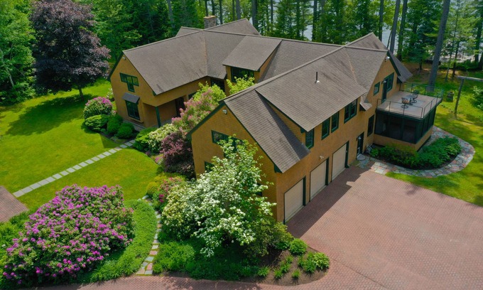 Raymond House | A Year Round Luxury Home With A Large Private Beach on Sebago
