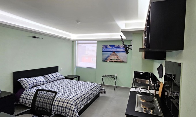 Cuautitlan Izcalli Apartment | A14 Full Suite Mini Dept at Plaza Acequia A14