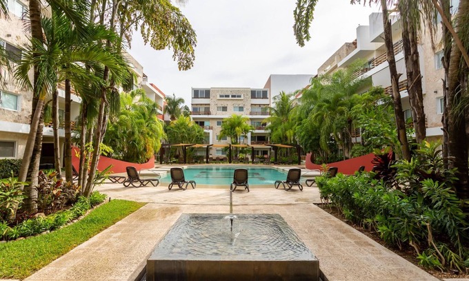 Puerto Aventuras Apartment | Affordable 1 Bedroom For Families in Sabbia Playa del Carmen - Near 5th Ave